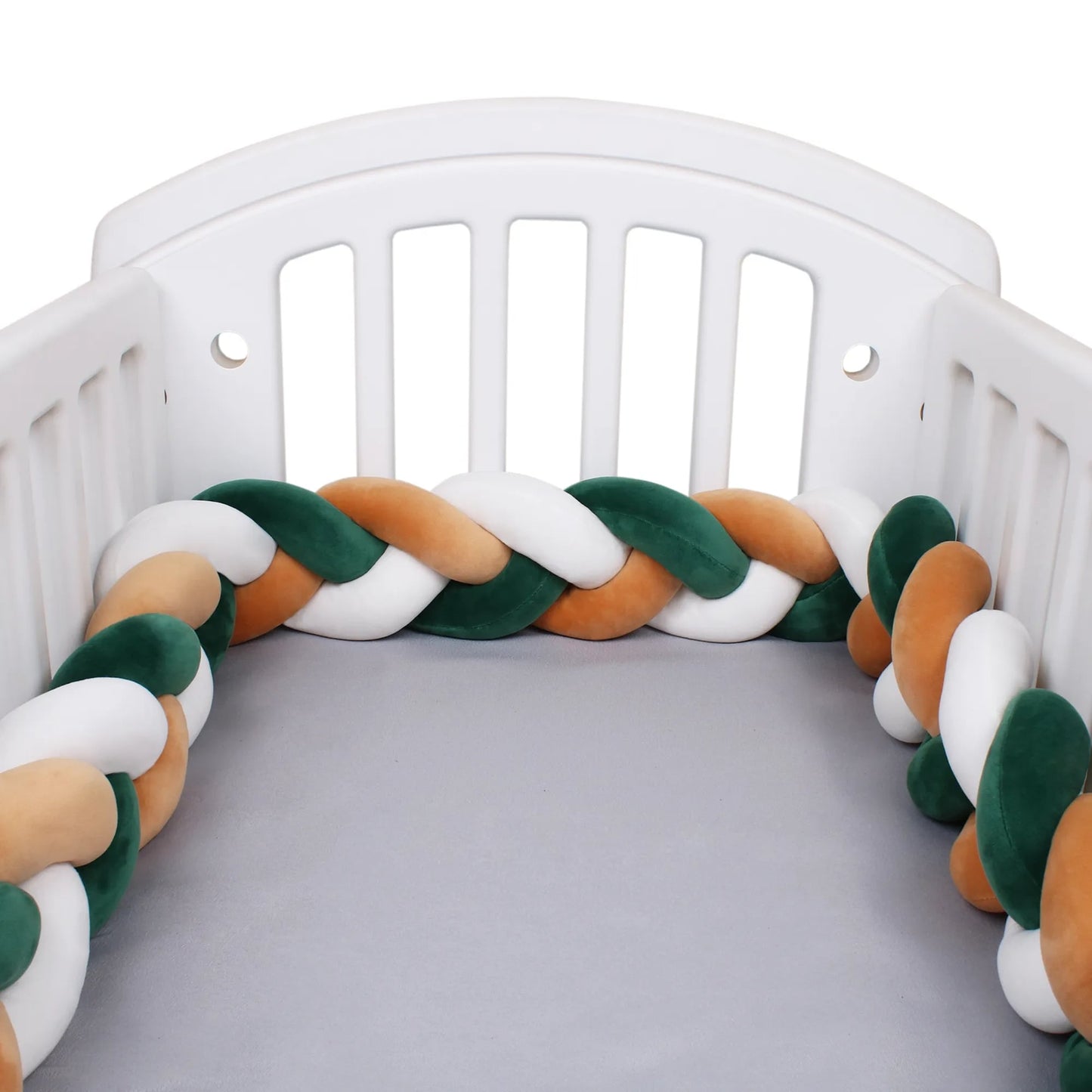 Tresse de lit bébé jungle avec motifs tropicaux colorés