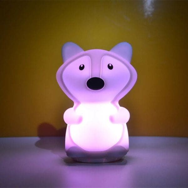 Veilleuse renard avec lumière douce et haut-parleur intégré