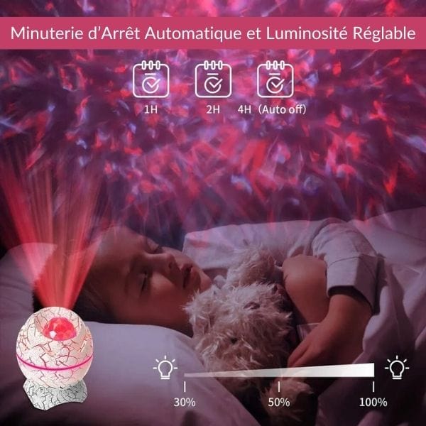 Projecteur avec effets lumineux et ambiance apaisante