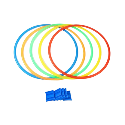 Ensemble de 10 anneaux de saut multicolores pour enfants
