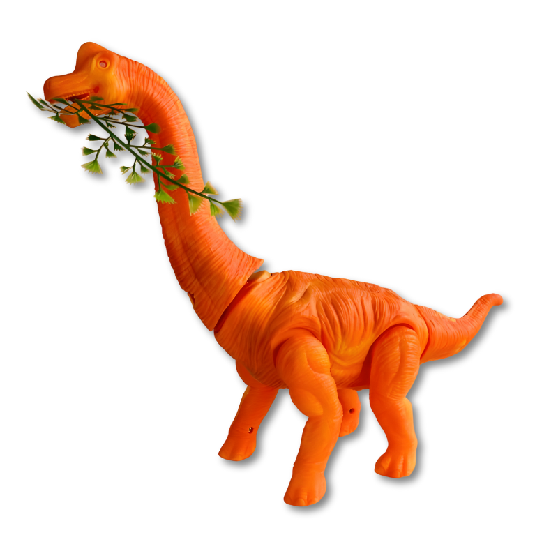 Gros plan sur le dinosaure avec lumières scintillantes