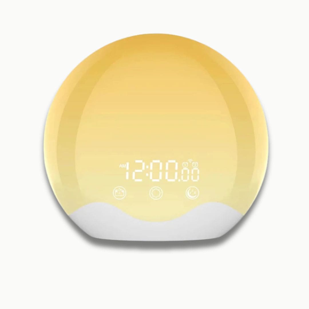 Vue arrière du réveil avec câble d'alimentation