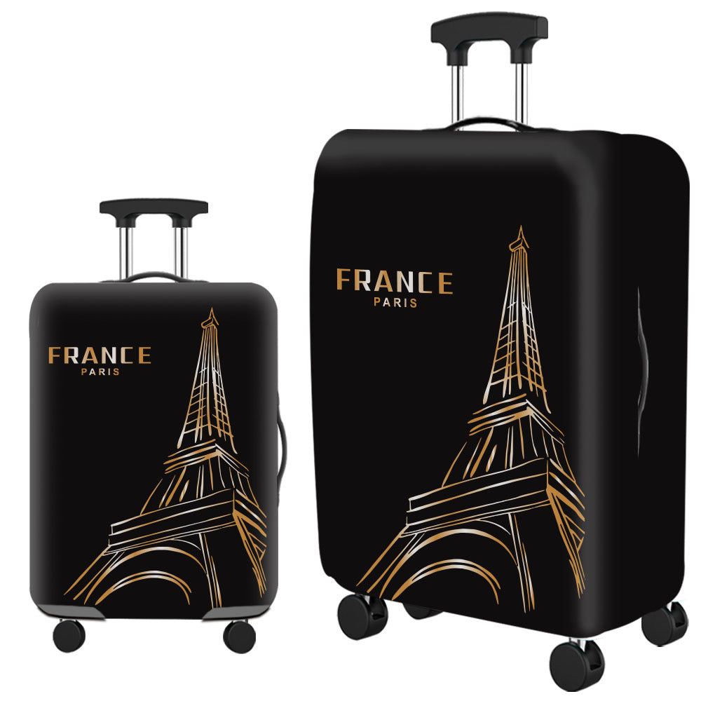 Housse de valise en Lycra imperméable sur valise grise