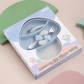 Assiette colorée en silicone, facile à nettoyer