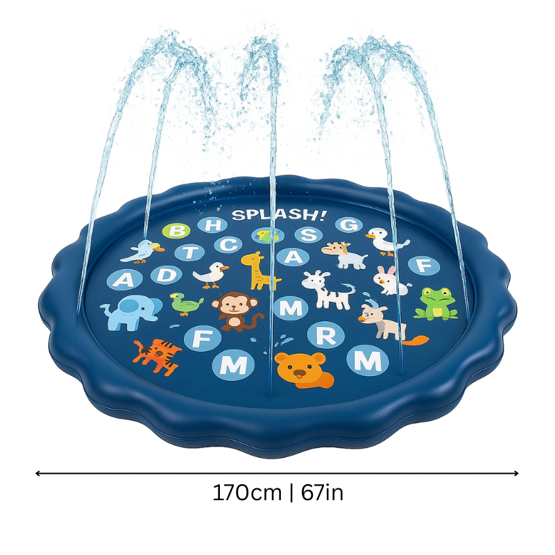 Grand tapis d'eau de 170 cm pour jeux extérieurs