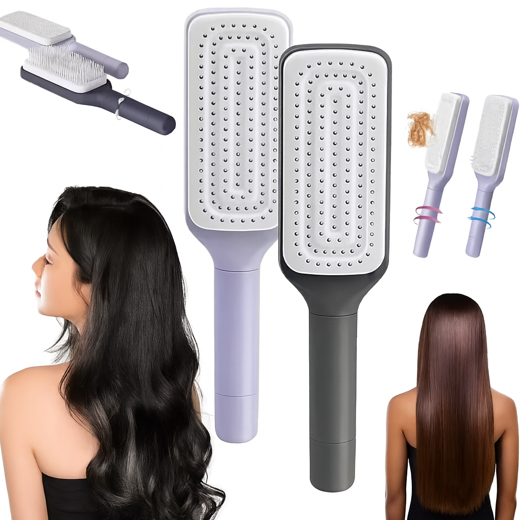 Vue latérale de la brosse montrant le mécanisme rotatif