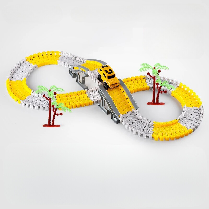 Détails des pièces modulables du circuit pour enfants