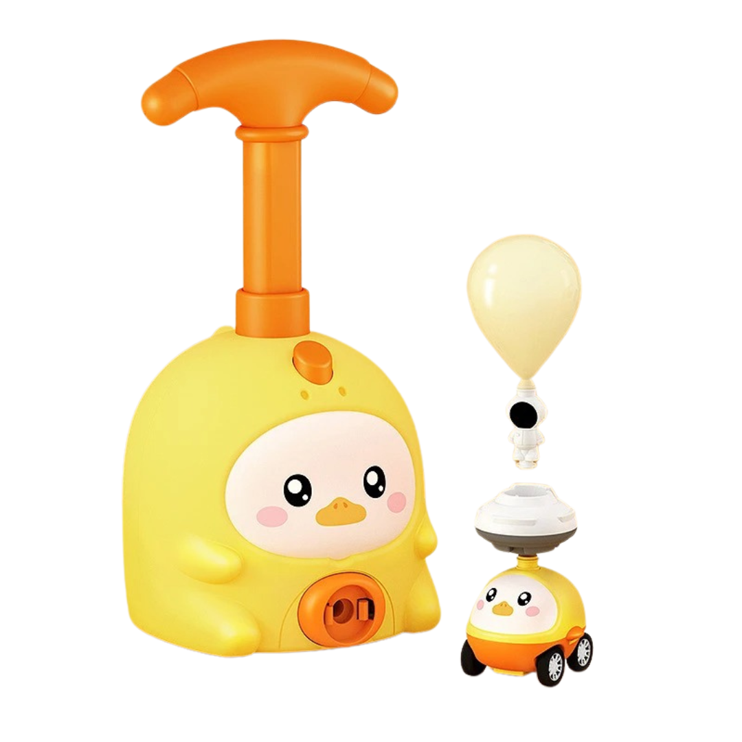 Composants de l'ensemble de voiture propulsée par ballon en détail