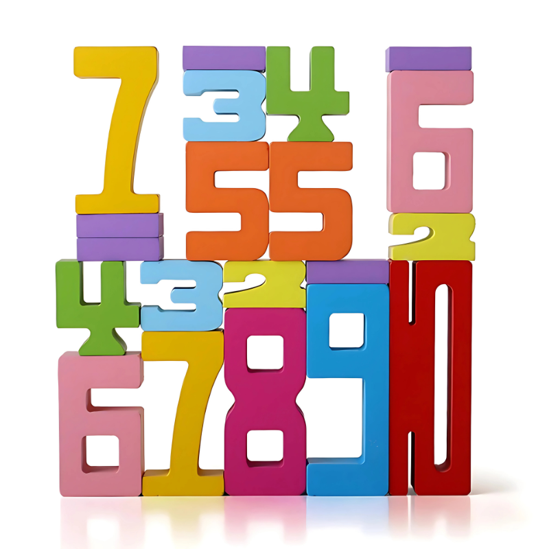 Set de 20 blocs en bois avec cartes de défis