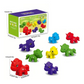 Pièces de jeu éducatif en forme de dinosaures colorés