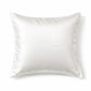 Gros plan sur texture soie 25 momme blanche