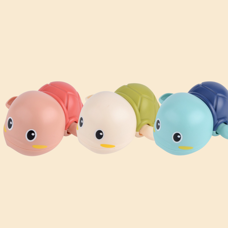 Ensemble de jouets de bain tortues et baleines multicolores