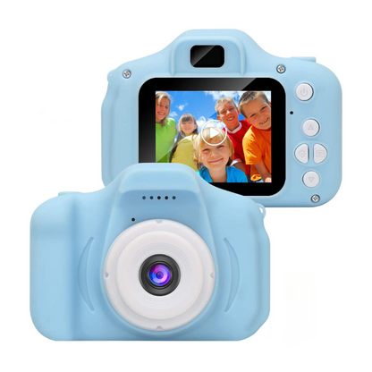 Appareil photo enfant avec écran allumé, interface simple