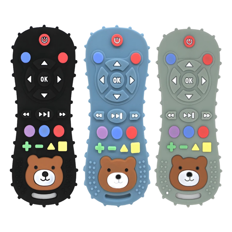Ensemble de trois sucettes en silicone, différentes couleurs