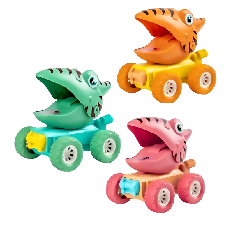 Ensemble de voitures dinosaures Ptérodactyle, différentes couleurs