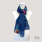 Texture douce et légère du foulard en polyester et coton