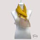 Vue d'ensemble du foulard fluide, jaune moutarde, 180x90 cm