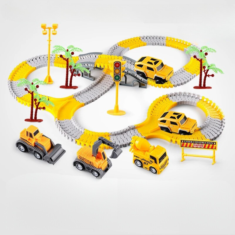 Pièces colorées du circuit prêtes à assembler