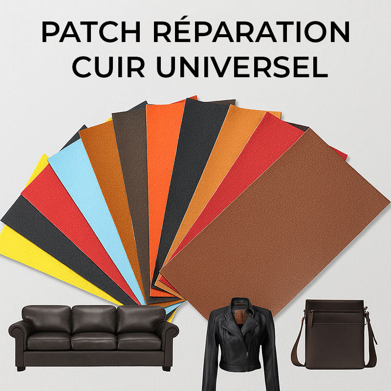Patch Réparation Cuir Auto-Adhésif copie vue rapprochée