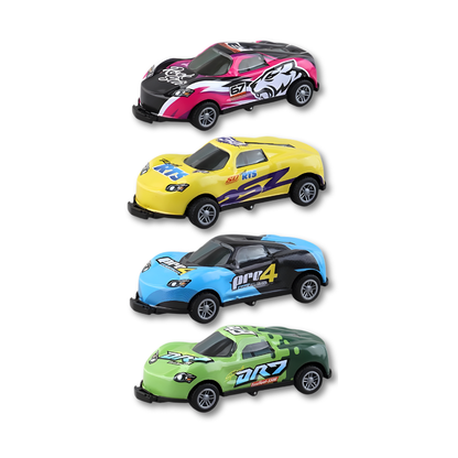 Quatre voitures à friction en alliage, pack varié