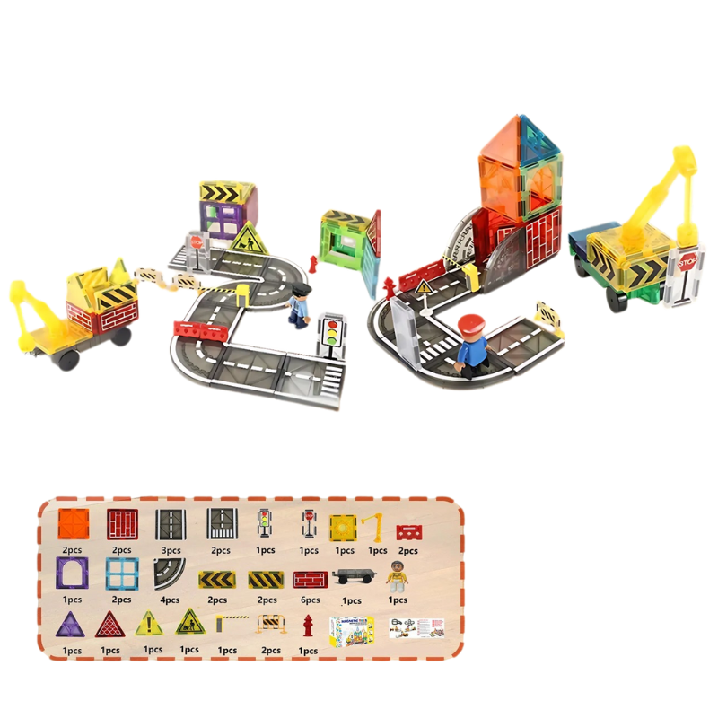 Ensemble de 42 pièces pour créer une ville miniature