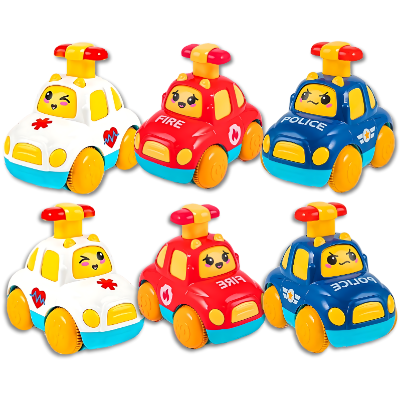 Lot de six voitures jouets pour enfants