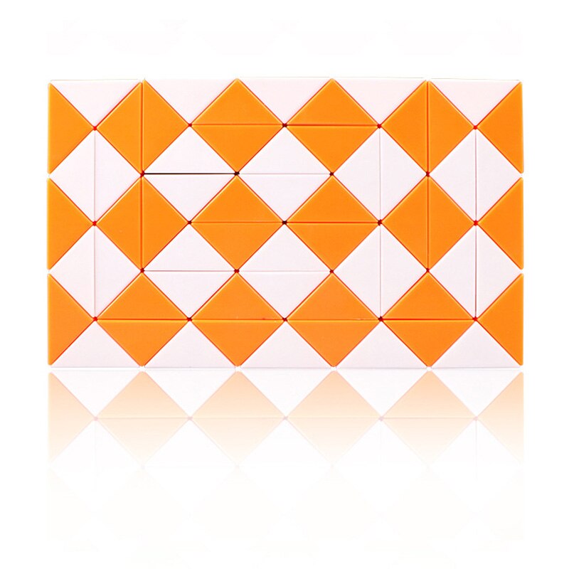 Serpent magique orange de 60 segments, en forme de Z
