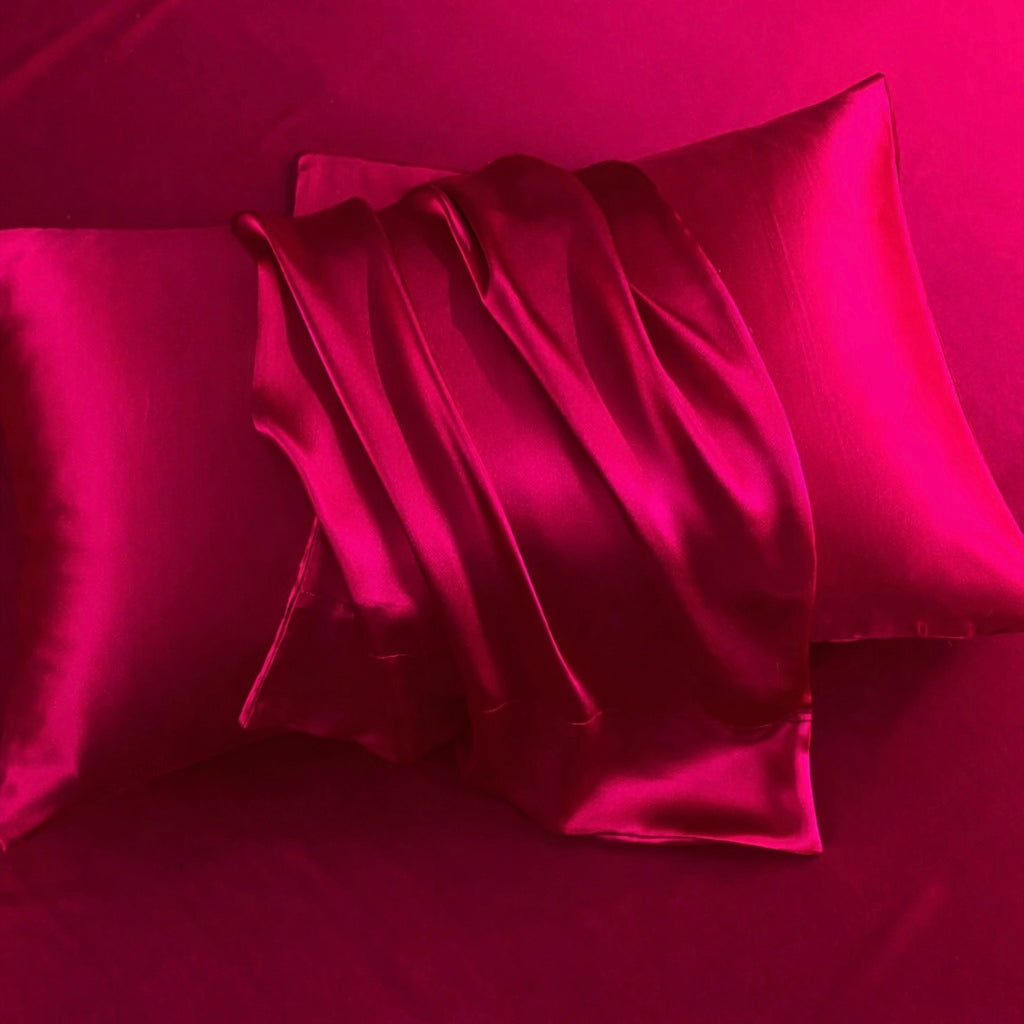 Détail de la brillance naturelle de la soie