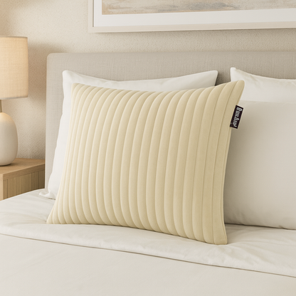 Coussin chauffant en utilisation dans un salon cosy