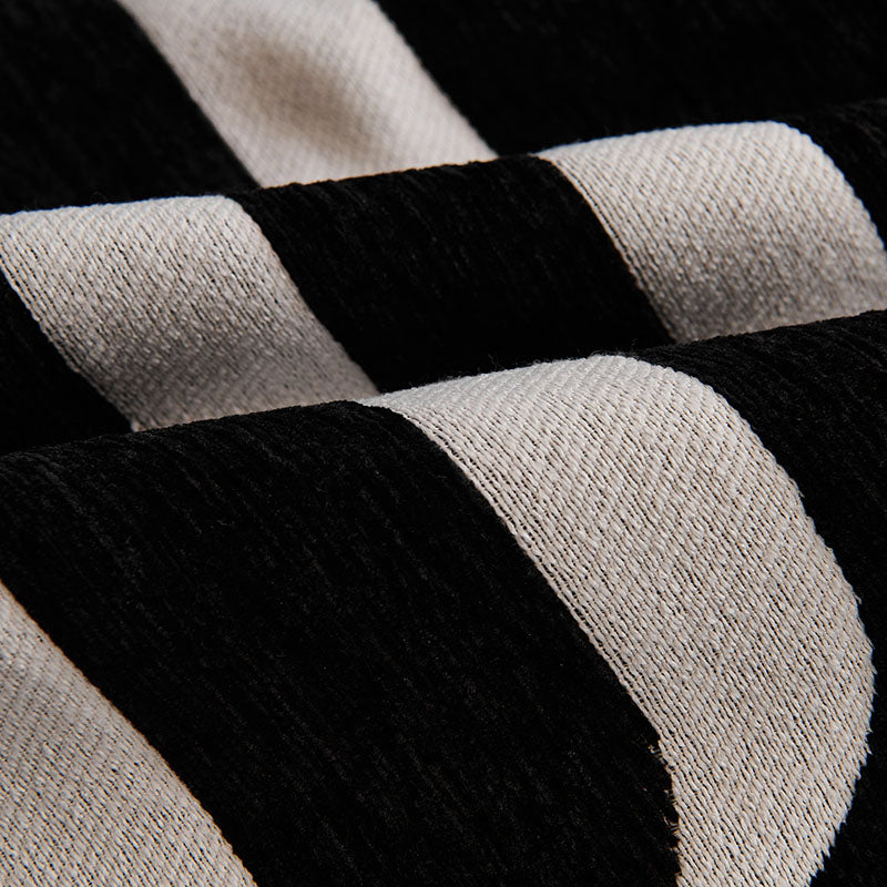 Détail des motifs tissés et texture du coton