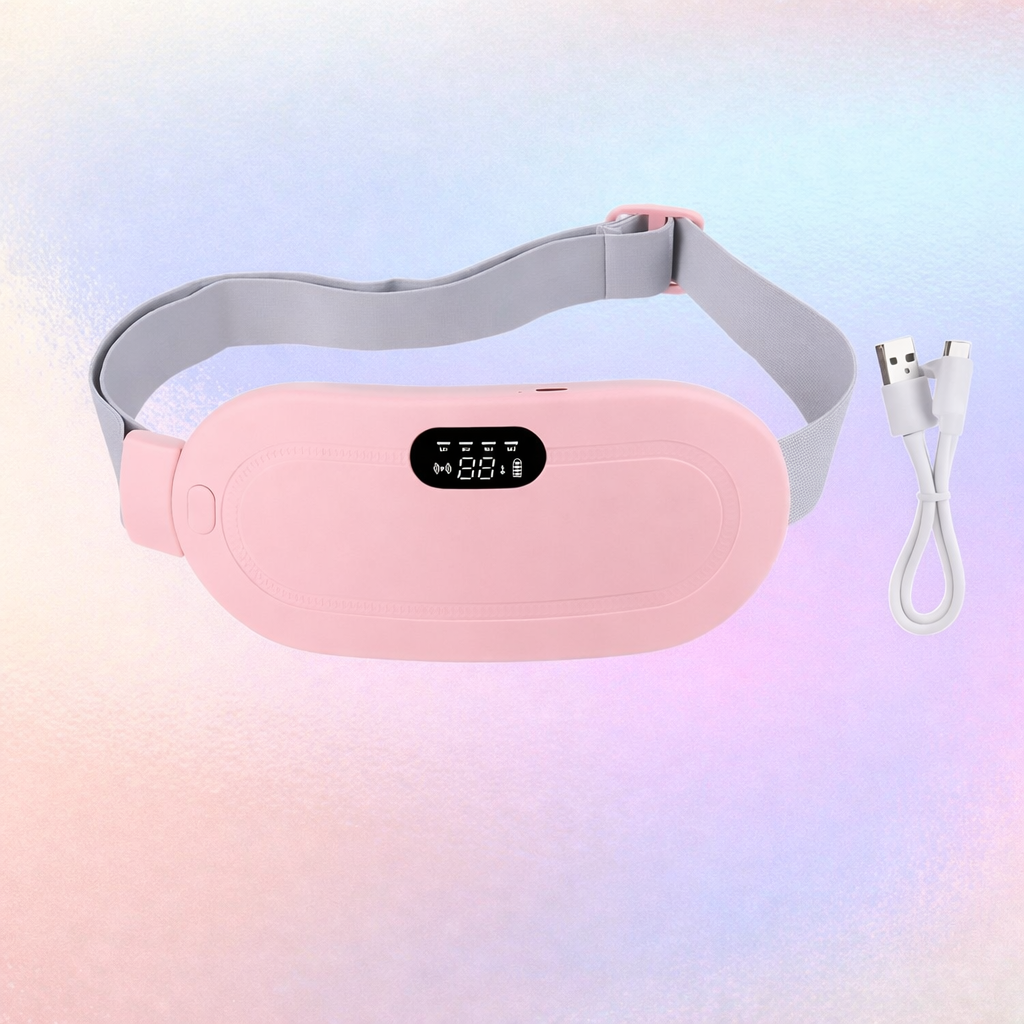 Ceinture chauffante grise avec écran digital intégré