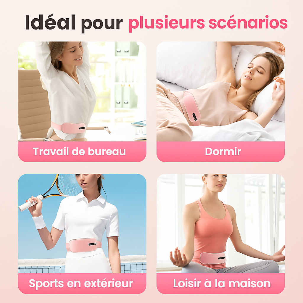 Détail de la texture douce et ajustable de la ceinture