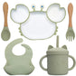 Set de repas crabe avec compartiments pour aliments
