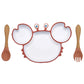 Vue d'ensemble d'un set vaisselle crabe pour enfants