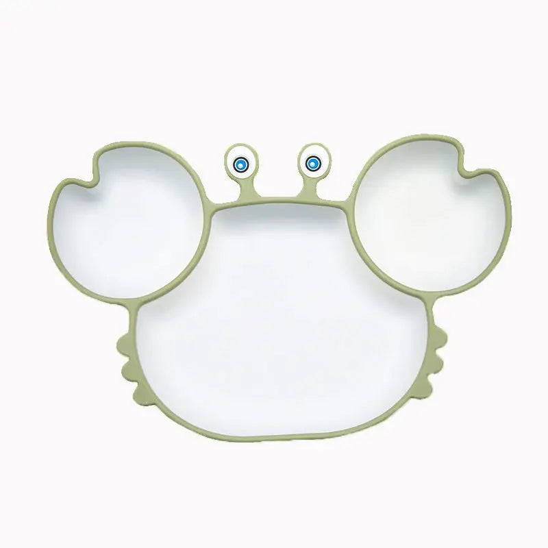 Bol crabe en silicone avec compartiments séparés