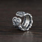 Bague ajustable en argent avec motif vintage