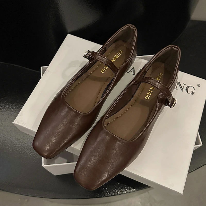 Ballerines en cuir souple, idéales pour un usage quotidien