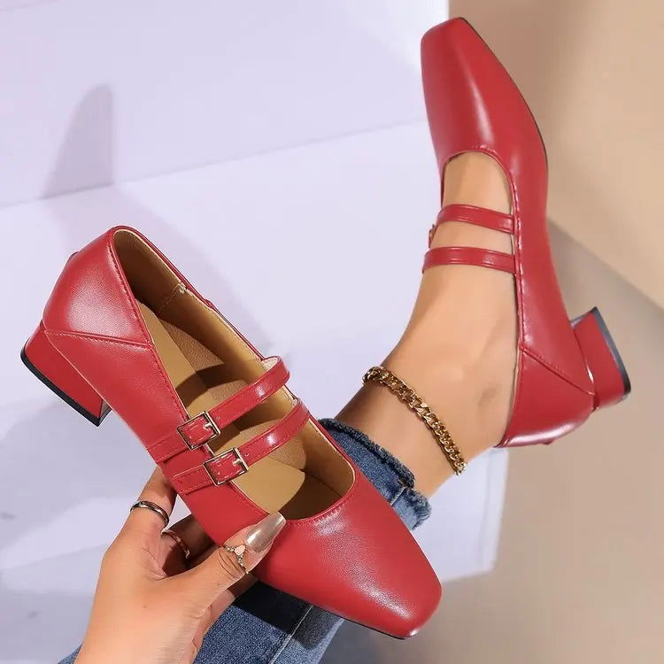 Vue de dessus des ballerines avec semelle antidérapante