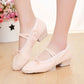 Ballerines à talon bas avec bride décorative vue de côté