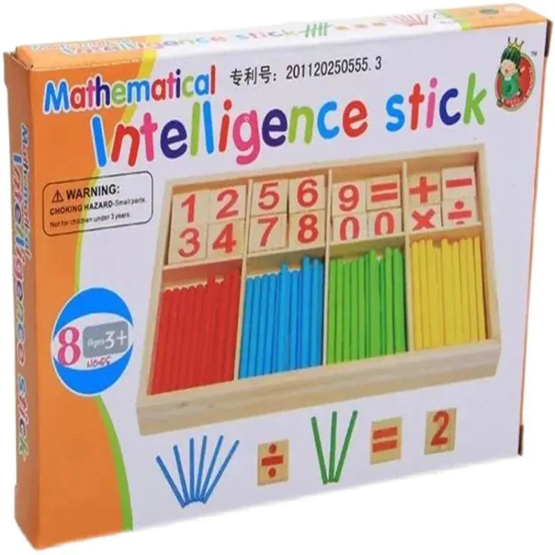 Ensemble de bâtonnets colorés pour exercices de calcul