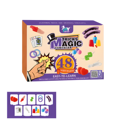 Contenu du premier set débutant avec accessoires magiques