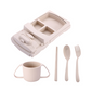 Assiette en forme de camion beige pour repas amusants