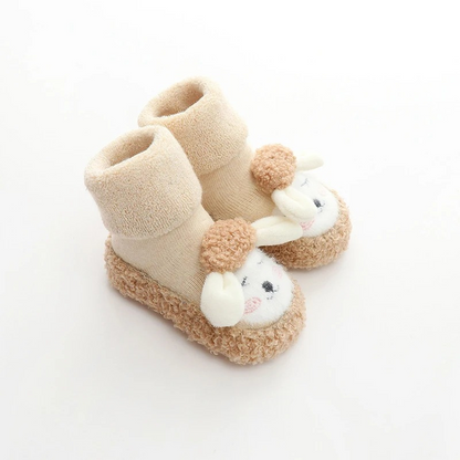 Chaussures bébé beiges avec doublure chaude