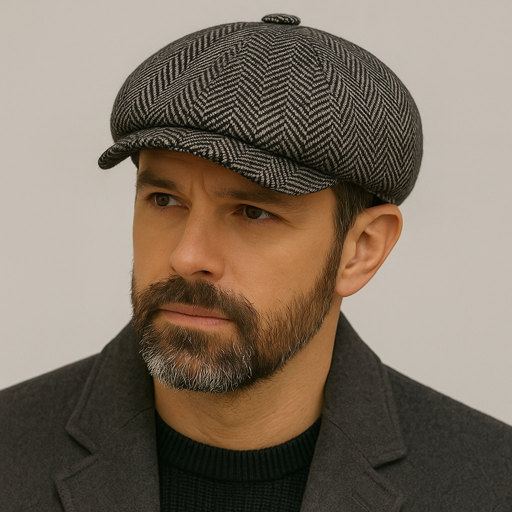 Casquette Gavroche grise, style vintage pour toutes occasions