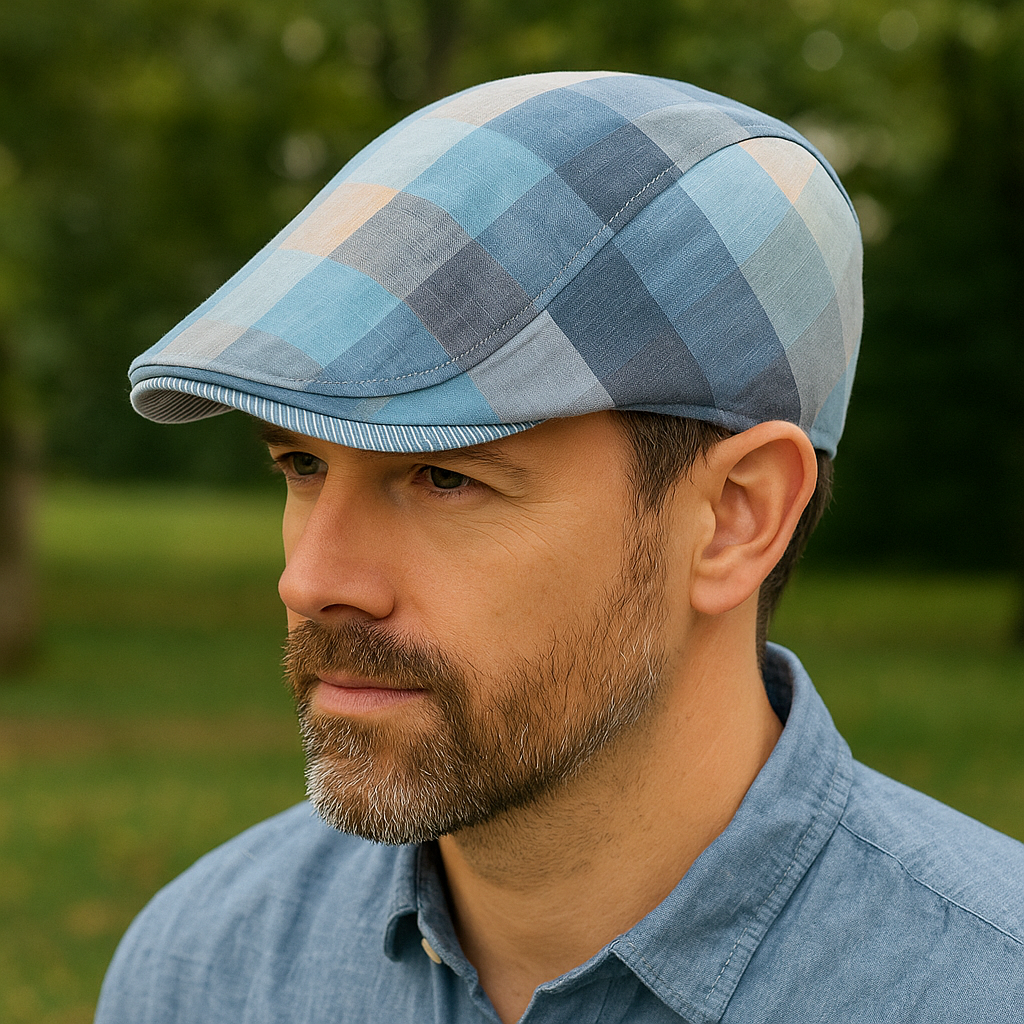 Béret homme bleu, allure classique et élégante