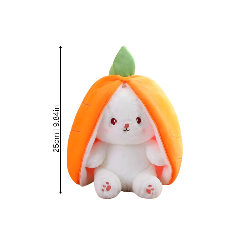 Comparaison des tailles du jouet en peluche transformable