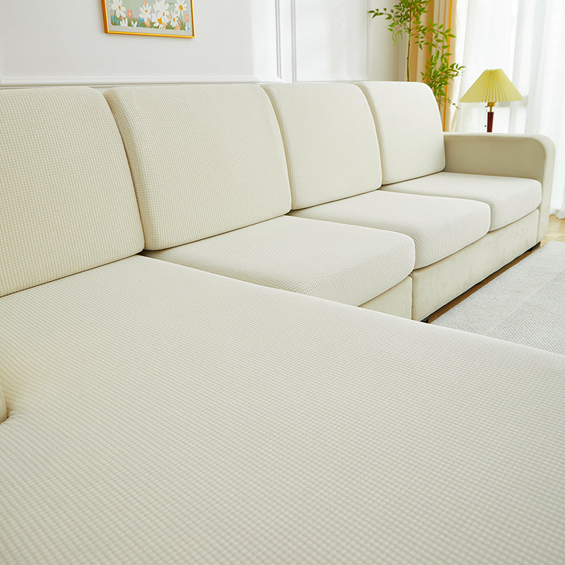 Gros plan sur le tissu jacquard déperlant