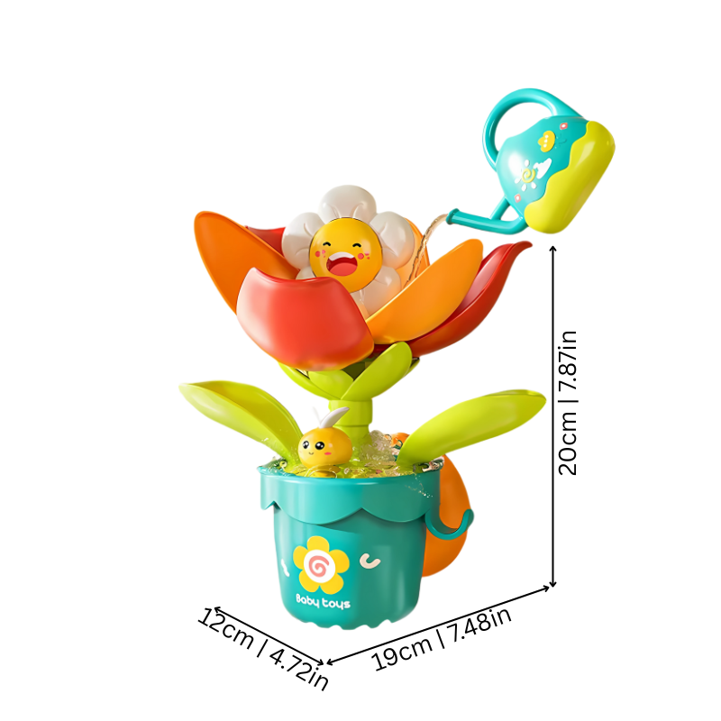 Dimensions du jouet de bain fontaine pour enfants