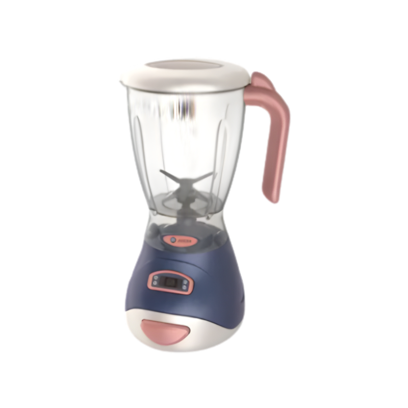 Machine à jus bleue en plastique pour jeu de cuisine enfant