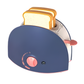 Grille-pain bleu miniature pour jeu de cuisine enfant